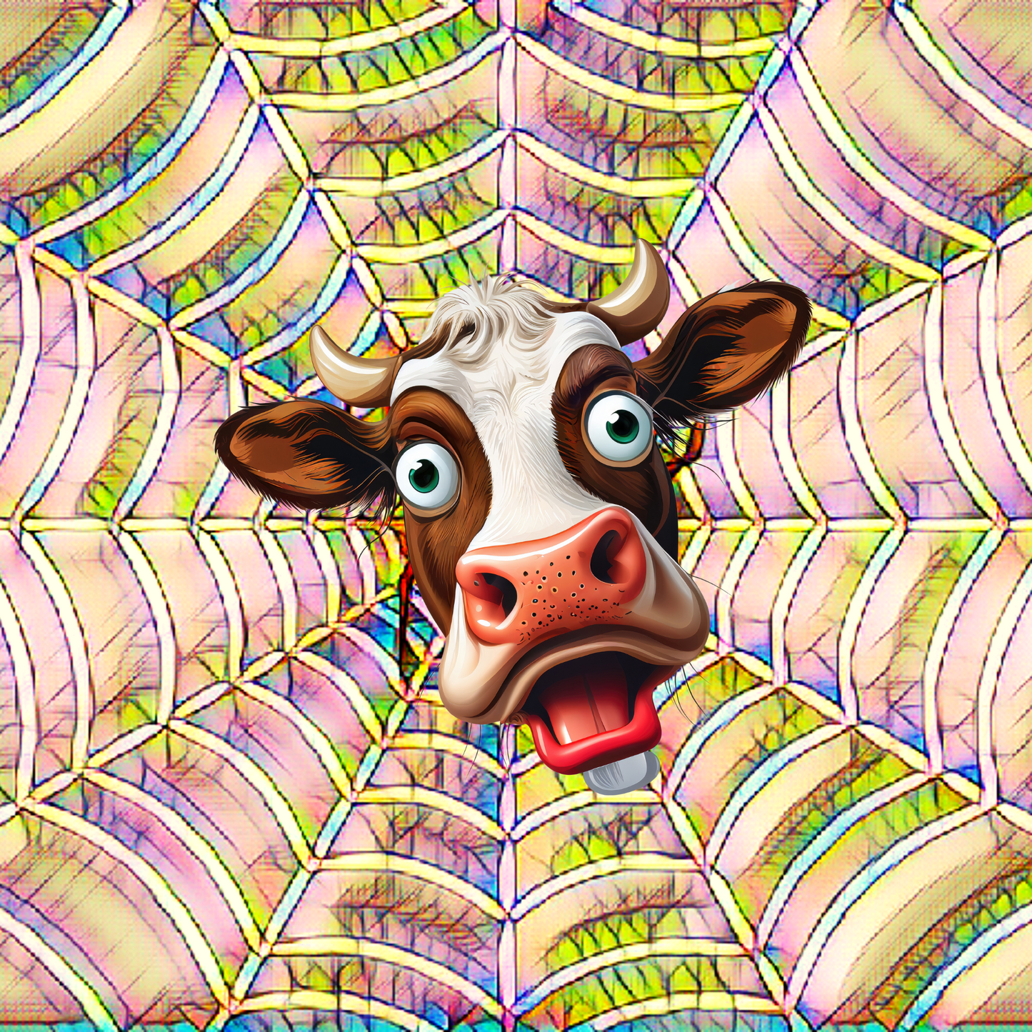 Custom Tumbler,  Spider Cow 0001
