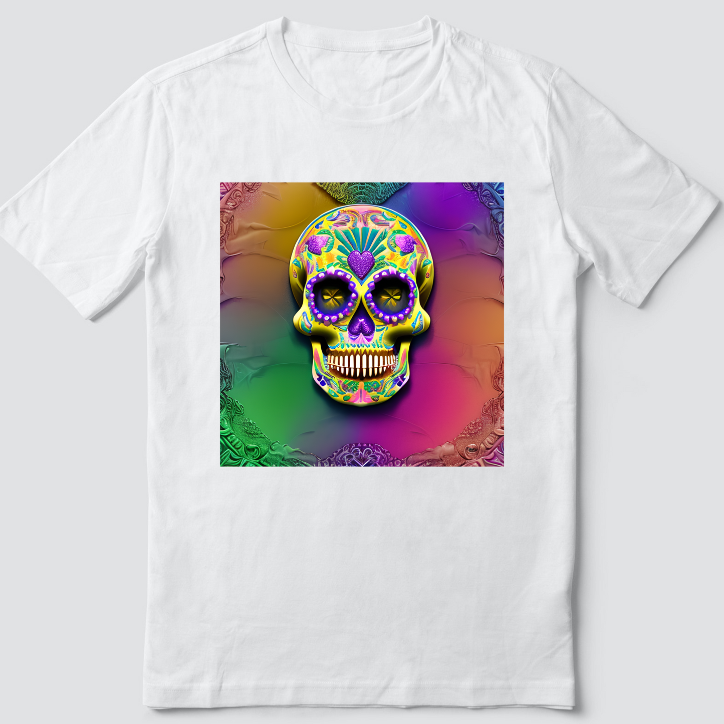 Custom T Shirt, Skull 001, Sublimation