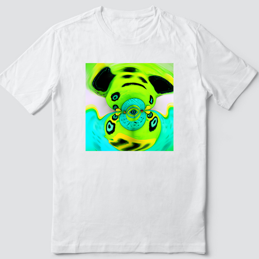 Custom T Shirt, Green Dog 0001