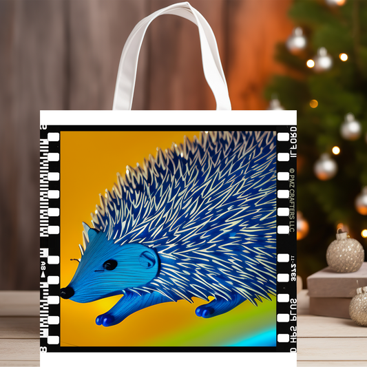Tote bag, Hedgehog Royal Blue 0001