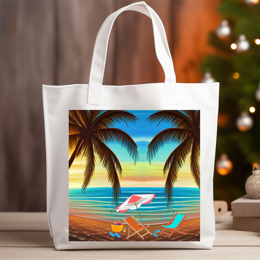 Tote bag, Palm Trees 0001