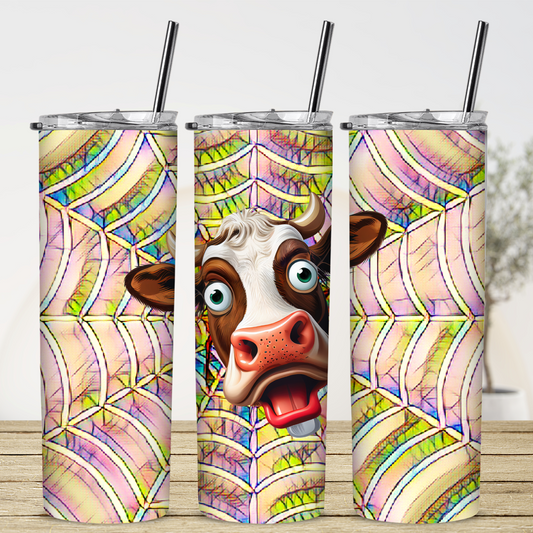 Custom Tumbler,  Spider Cow 0001