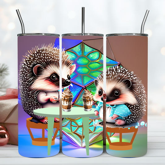 Custom Tumbler,20 oz. Skinny,  Hedgie0001
