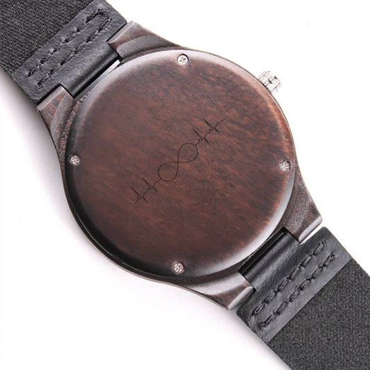 Engraved Wooden Watch 0001