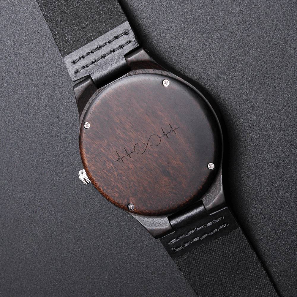 Engraved Wooden Watch 0001