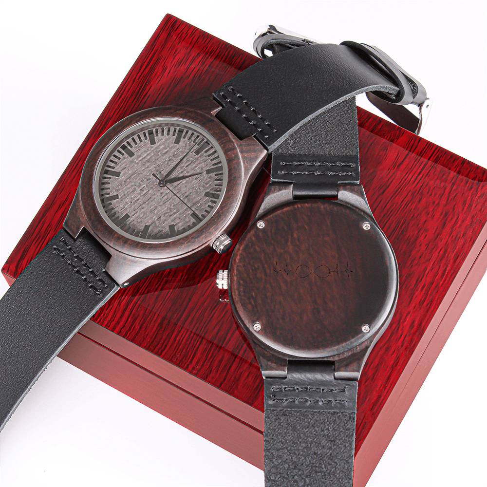 Engraved Wooden Watch 0001