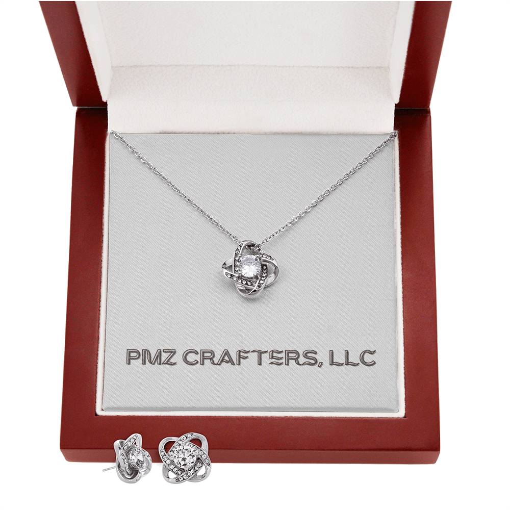 Love Knot set with beautiful Necklace and Earrings