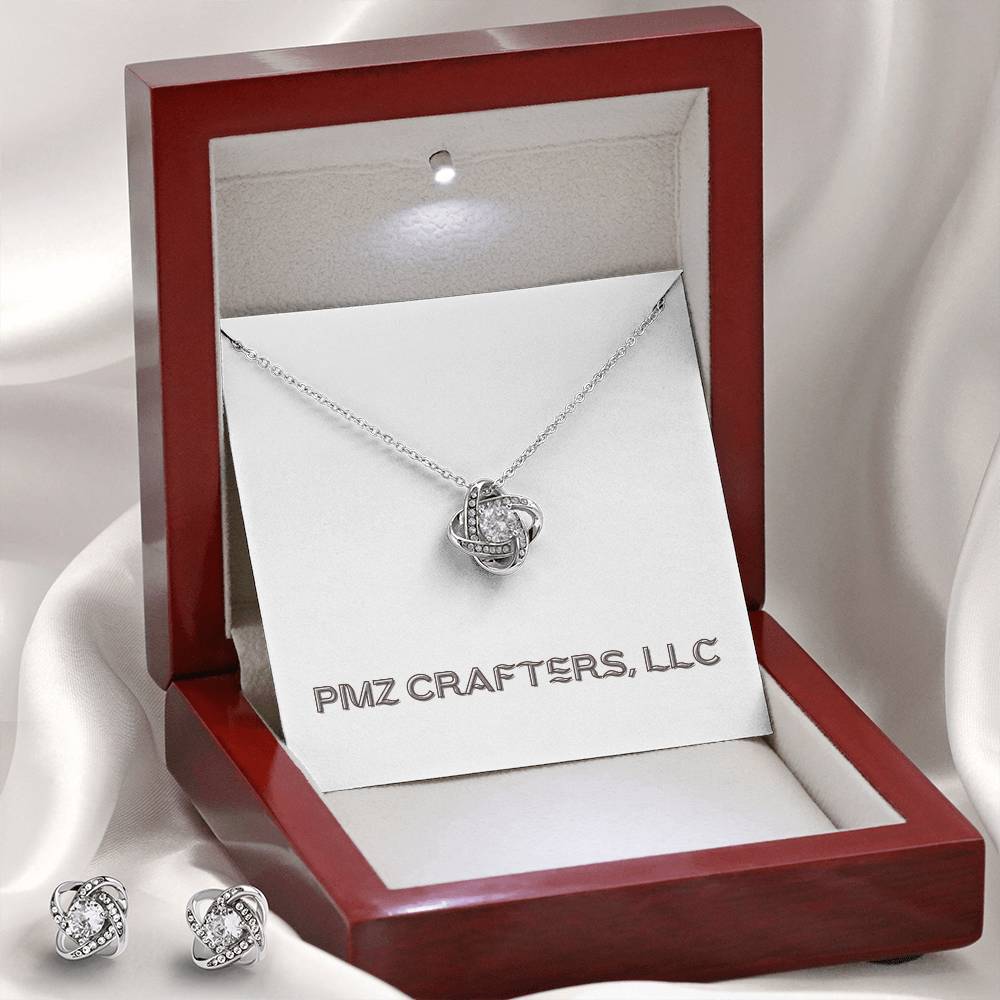Love Knot set with beautiful Necklace and Earrings