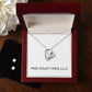 Forever Love Necklace and Cubic Zirconia Earring Set