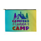 Fabric - Zipper Pouch - Campers Gonna Camp