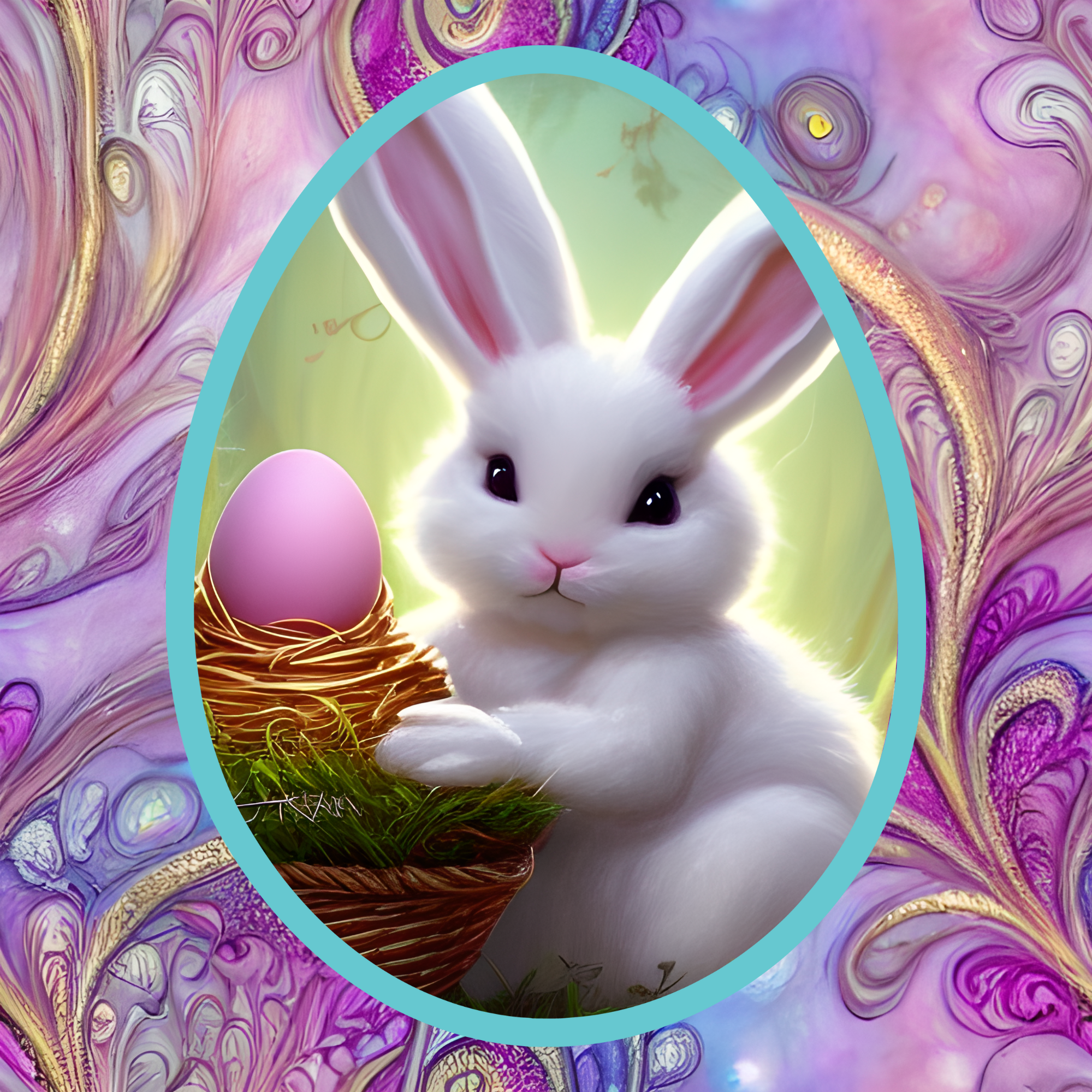 Custom Mug, 15 oz., Bunny 0001