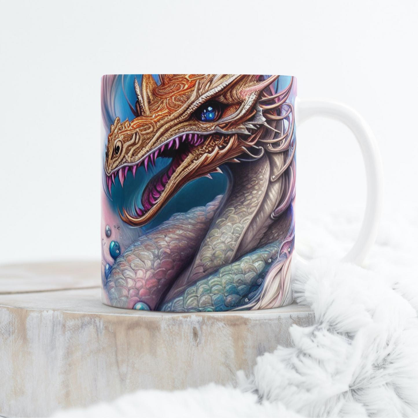 Custom Mug, 15 oz. Dragon 0001