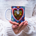 Custom Mug, 15 oz Bold Hearts 0005