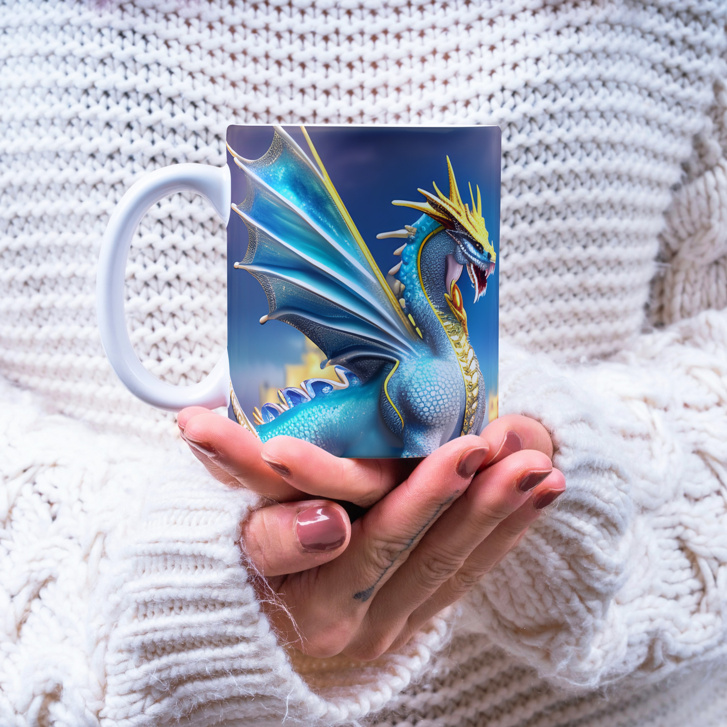 Custom Mug, 15 oz. Dragon 0002