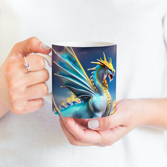 Custom Mug, 15 oz. Dragon 0002