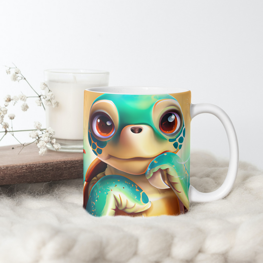 Custom Mug, 15 oz Turtle Dude 0001