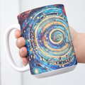 Custom Mug, 15 oz Whimsical Heart of the Galaxy 0001