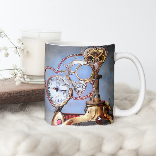 Custom Mug, 15 oz. Whimsical Hearts of Gold 0001