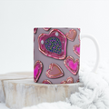 Custom Mug, 15 oz Bold Hearts 0001