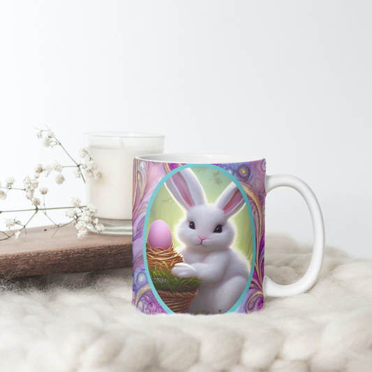 Custom Mug, 15 oz., Bunny 0001