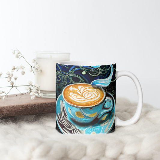 Custom Mug, 15 oz. Cafe Blue 0001