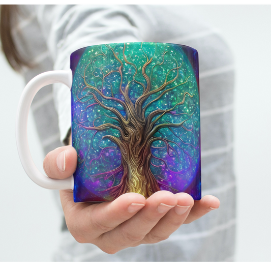 Custom Mug, 15 oz. Tree of Life 0001