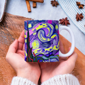 Custom Mug, 15 oz, Essence of Starry-night Pinks, Purples, 0001