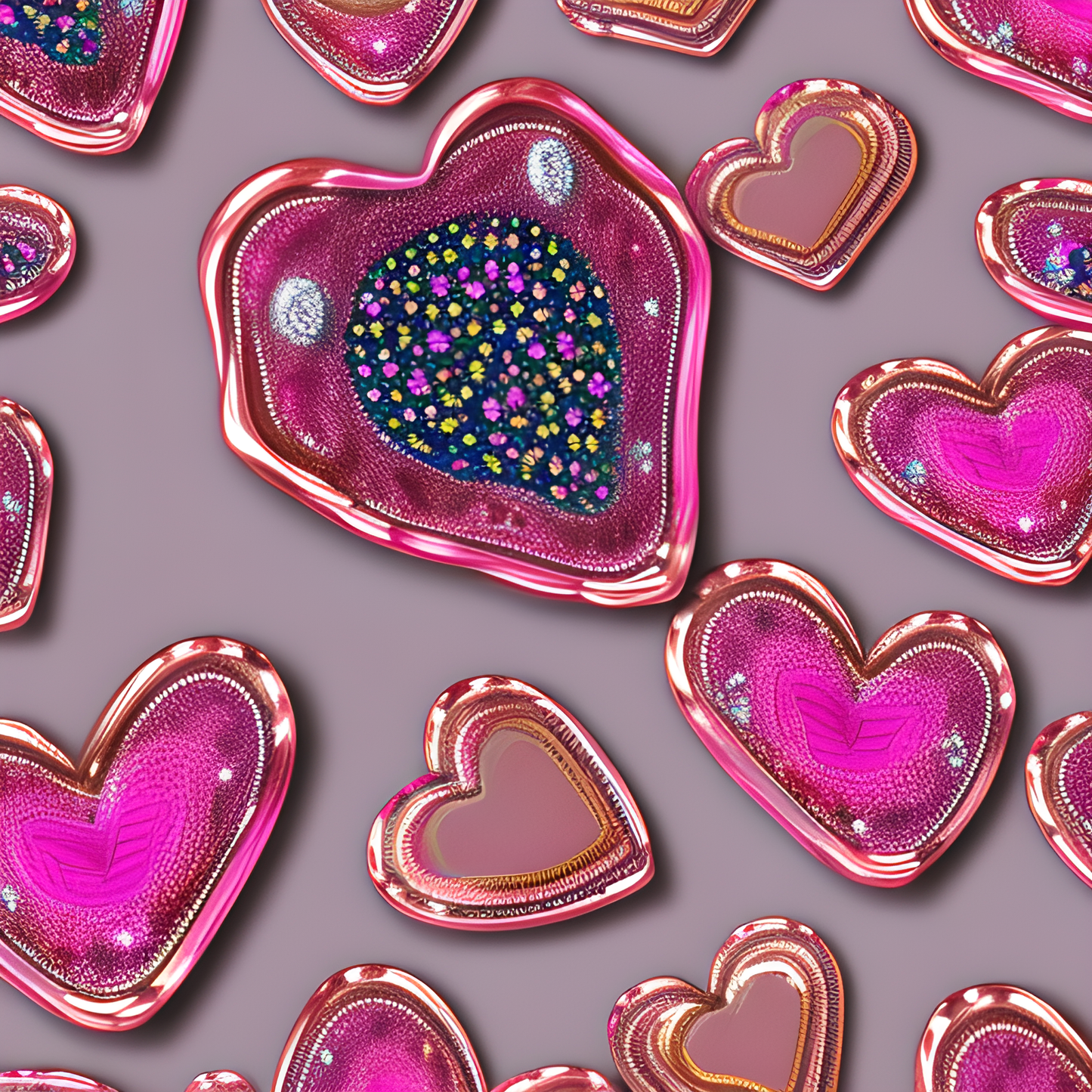 Custom Tumbler,  Bold Hearts 0001