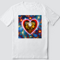 Custom T Shirt, Bold Hearts 0005, Sublimation