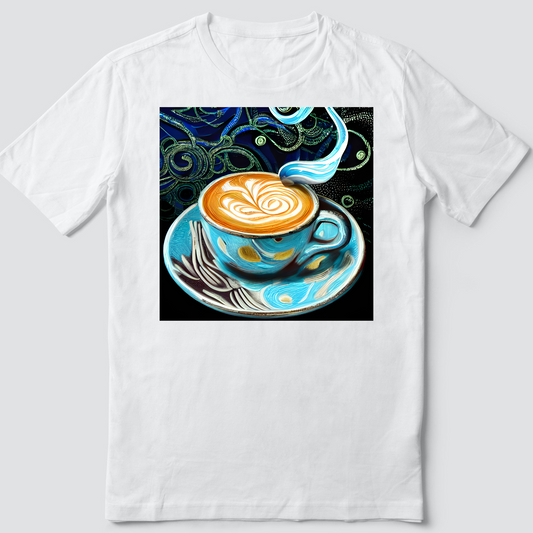 Custom T Shirt, Cafe Blue 0001, Sublimation