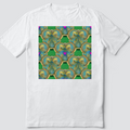 Custom T Shirt, Green and Gold Hive 0001, Sublimation