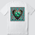 Custom T Shirt, Shamrock Love 0001, Sublimation