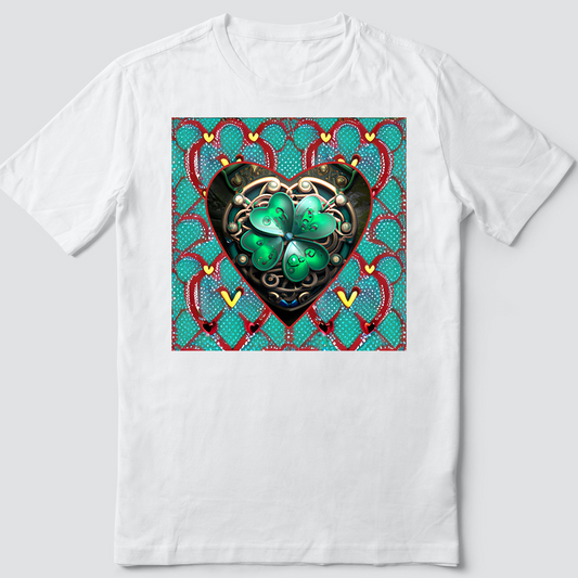 Custom T Shirt, Shamrock Love 0001, Sublimation