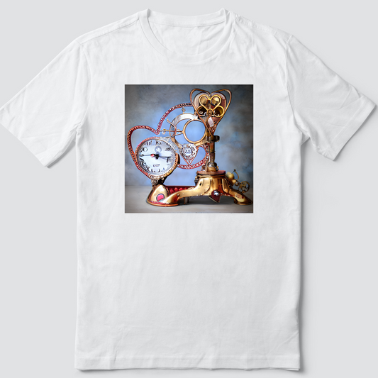 Custom T Shirt, Whimsical Hearts of Gold 0001, Sublimation