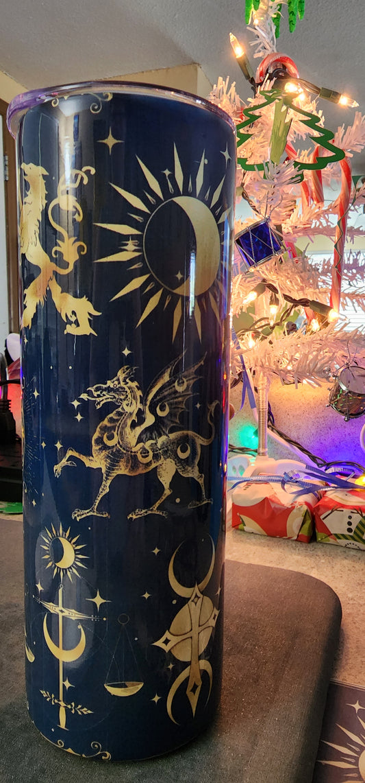 Tumbler, 20 oz, Mystic Misty01, Custom Sublimation