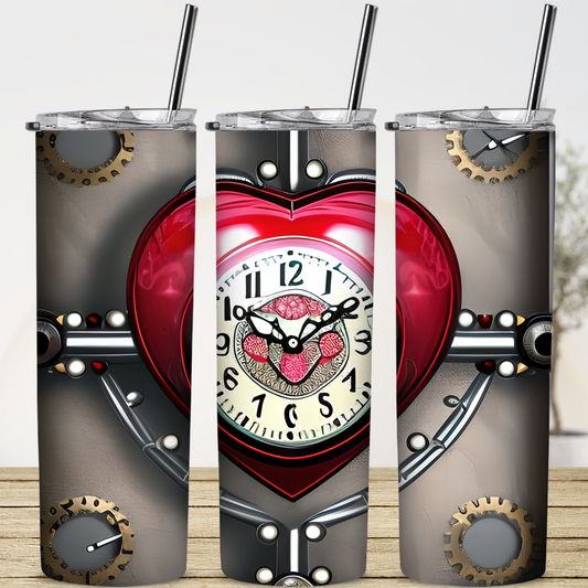 Custom Tumbler, 20 oz., Bold Hearts 0003