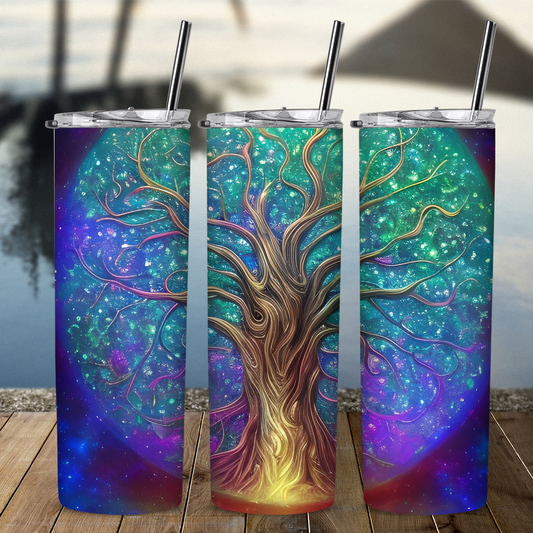 Tumbler, 20 oz, Tree of Life 0001, Custom Sublimation
