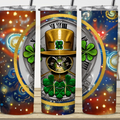 Custom Tumbler, Time Traveling Shamrock 0001