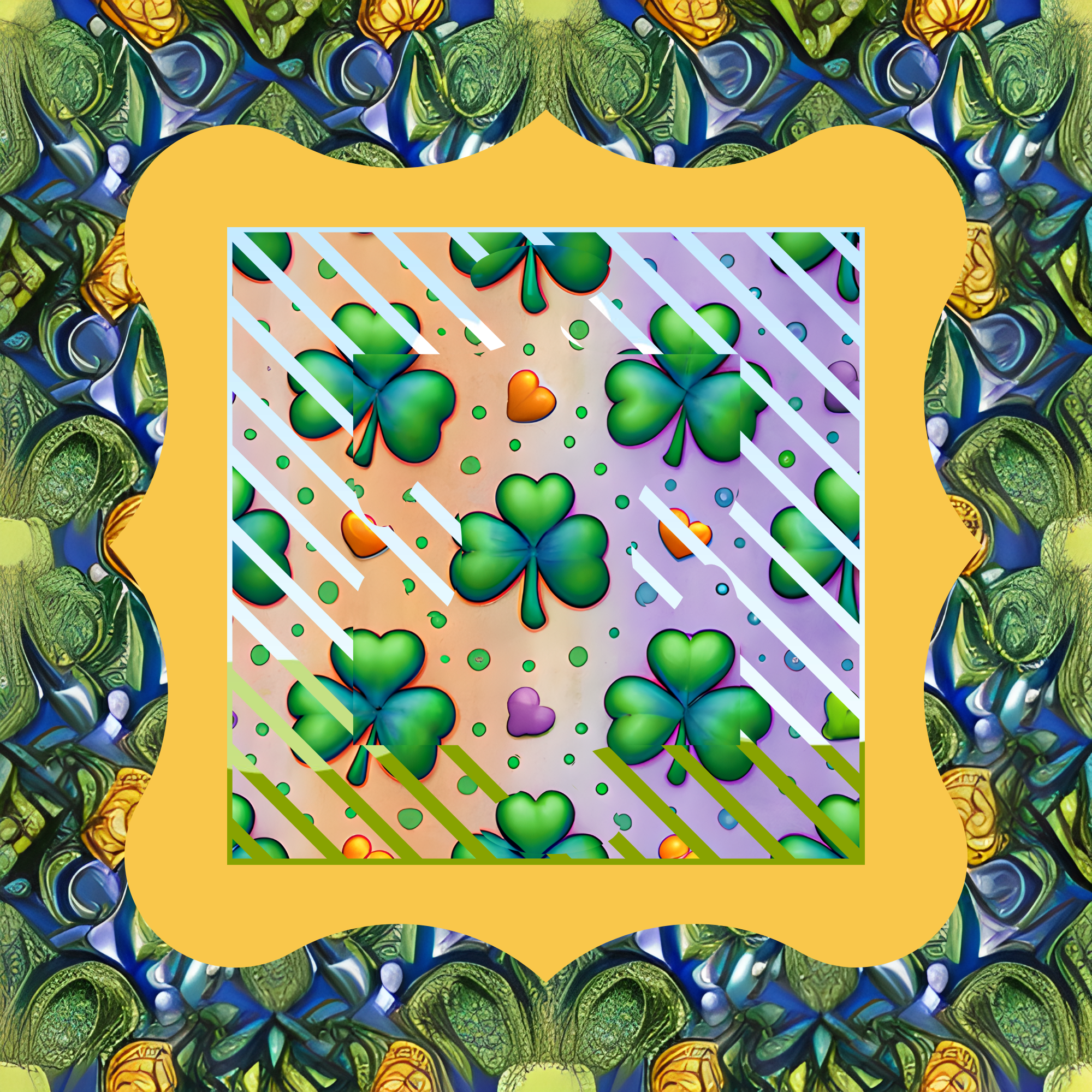 Custom T Shirt, Essence Fleur de Blue & Green 0001, Sublimation